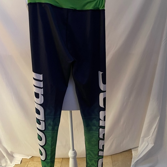 Women's Love Seattle Graphic Leggings - Green and Blue - Picture 4 of 5